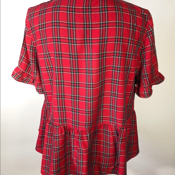 Madewell plaid swing top size large - Picture 5 of 6